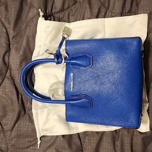 Michael kors medium size Mercer tote crossbody bag, electric blue
